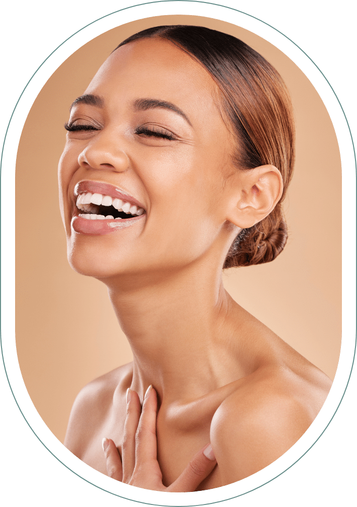 a woman smiling for the camera